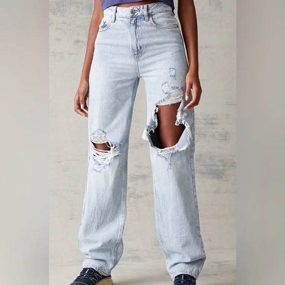 PacSun Eco Light Blue '90s Boyfriend Jeans - Picture 1 of 3